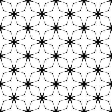 Soyut Siyah Beyaz Kusursuz desen. Kalın çizgili modern stil. Geometrik soyut arkaplan. Siyah ve beyaz şirin soyut geometrik şekil deseni. Kusursuz doğrusal desen. Kusursuz geometrik süsleme..