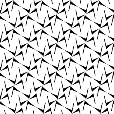 Soyut Siyah Beyaz Kusursuz desen. Kalın çizgili modern stil. Geometrik soyut arkaplan. Siyah ve beyaz şirin soyut geometrik şekil deseni. Kusursuz doğrusal desen. Kusursuz geometrik süsleme..