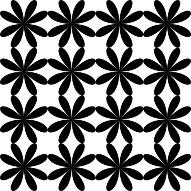 Soyut Siyah Beyaz Kusursuz desen. Kalın çizgili modern stil. Geometrik soyut arkaplan. Siyah ve beyaz şirin soyut geometrik şekil deseni. Kusursuz doğrusal desen. Kusursuz geometrik süsleme..