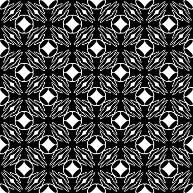 Soyut Siyah Beyaz Kusursuz desen. Kalın çizgili modern stil. Geometrik soyut arkaplan. Siyah ve beyaz şirin soyut geometrik şekil deseni. Kusursuz doğrusal desen. Kusursuz geometrik süsleme..