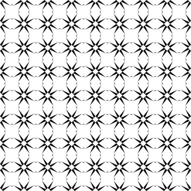 Soyut Siyah Beyaz Kusursuz desen. Kalın çizgili modern stil. Geometrik soyut arkaplan. Siyah ve beyaz şirin soyut geometrik şekil deseni. Kusursuz doğrusal desen. Kusursuz geometrik süsleme..