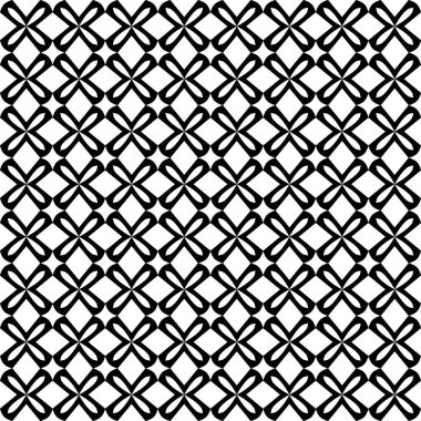Soyut Siyah Beyaz Kusursuz desen. Kalın çizgili modern stil. Geometrik soyut arkaplan. Siyah ve beyaz şirin soyut geometrik şekil deseni. Kusursuz doğrusal desen. Kusursuz geometrik süsleme..