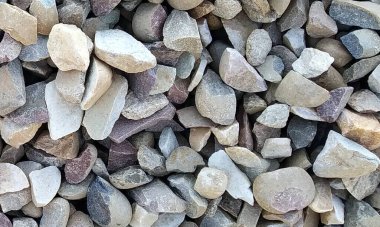 Çakıl taşları grubu, açık renk, taşlar arka plan, yuvarlak ve pürüzsüz çakıl taşları, basit ve uyumlu düz doku
