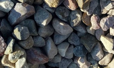 Bir sürü şekil değiştirilebilir taş içeren soyut arkaplan. 