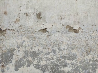 Soyut Karanlık Alçı Duvarı Kirli Çizilmiş Arkaplan. Peel Grey Stucco desenli eski duvar. Retro Vintage Eskimiş Eski Duvar Kağıdı. Çürümüş Çürük Kırık Kırık Duvar. Eski boyalı gri, lekeli, lekeli duvar. Lüks, grunge, grunge arkaplan..
