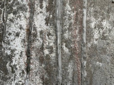 Çizik ve çatırtı olan duvar parçası. Eski, kirli, deri döken, deri döken, duvar kağıtları soyan arka plan. Arka plan için yüzey duvarı betonu deseni. Arka plan için eski beton duvarın soyulmuş dokusu betonu ortaya çıkardı..