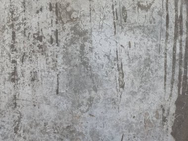 Nötr ton sıva kabuğu duvar dokusu arka planı. Yıpranmış, yıpranmış, sorunlu, dikişsiz desen. Eski gri bir duvarda boya soyuluyor. Arkaplan ve duvar kağıdı için soyuluyor..