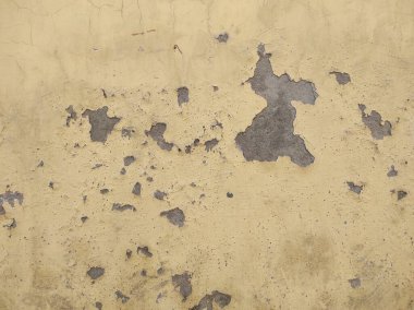 Eski, eskimiş beton duvar, köhne taş zemin, çatlak döşeme, hasarlı döşeme, eski deri döşeme boyası, eski çatlak boyayla kaplı duvar..