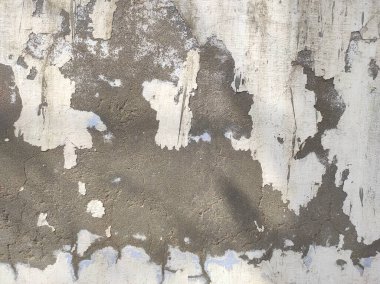 Arka plan için eski beton duvarın soyulmuş dokusu somutlaştırılmış. Sert ve Kirli Soyulmuş Grunge Arka plan dokusu, Kirli Su Sıçratma Duvarı, Soyut Sıçrama Sanatı. Arkaplan için beton duvar rengi. Çizik ve çatlaklarla eski grunge desenleri..