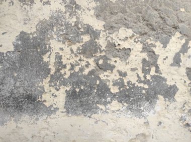 Arka plan için eski beton duvarın soyulmuş dokusu somutlaştırılmış. Sert ve Kirli Soyulmuş Grunge Arka plan dokusu, Kirli Su Sıçratma Duvarı, Soyut Sıçrama Sanatı. Arkaplan için beton duvar rengi. Çizik ve çatlaklarla eski grunge desenleri..