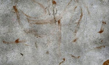 Soyut Kirli Grunge Arkaplan dokusu, Kirli Sıçrama Boyalı Duvar, Soyut Sıçrama Sanatı. Arka plan için beton duvar beyaz gri rengi. Çizik ve çatlaklarla eski grunge dokuları. Beyaz boyalı beton duvar. Çizik ve çatlaklarla duvar dokusu..