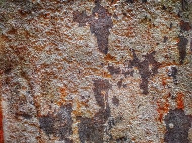 Eski paslı metal yüzey, kahverengi doku arkaplanı