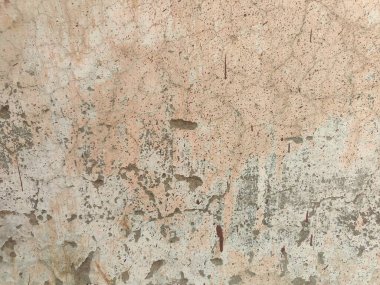 Çizik ve çatlaklarla kaplı duvar parçası. Grunge, Endüstriyel veya Sanatsal Arkaplan Boyası Soyulmuş Duvar Dokusu. Retro Vintage Eskimiş Duvar Kağıdı. Çürümüş Çürümüş Kırık Soyut Sancak Sancağı..
