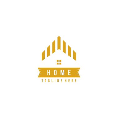 Soyut el logosu tasarım şablonu. Premium emlak