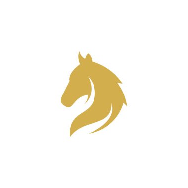 At başlı logo, vektör ve illüstrasyon