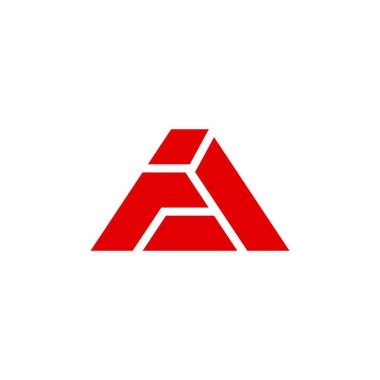 AF harfi logo tasarımı amblem vektör simgesi. Harf AF logo şablonu