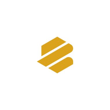 Değişik stillerde 6 harfli B logoları. Vektör illüstrasyonu