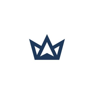 Kral Crown Royal ve ok yazarı yaratıcı logo tasarım şablonu