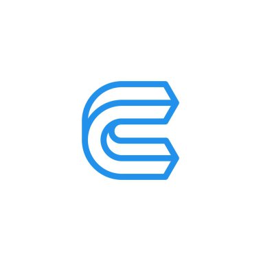 İlk harf C, soyut çizgiler ve şekillerle ilham verir..