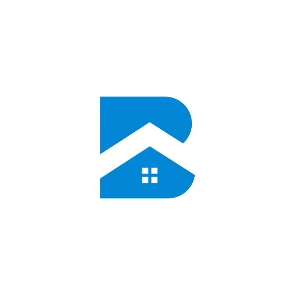 Αρχικό Γράμμα Και Σπίτι Λογότυπο Σχεδιασμό Πρότυπο Διάνυσμα Επιστολή Σπίτι — Διανυσματικό Αρχείο