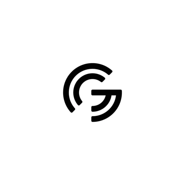 Buchstabe Moderne Form Logo Design Template Element — Stockvektor