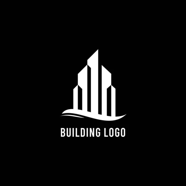 Logo Bâtiment Pour Entreprise Construction Impression Avec Concept Moderne — Image vectorielle