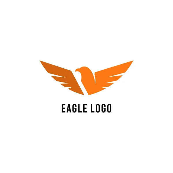 Adelaar Pictogram Logo Illustratie Ontwerp Trendy Moderne Negatieve Ruimte — Stockvector