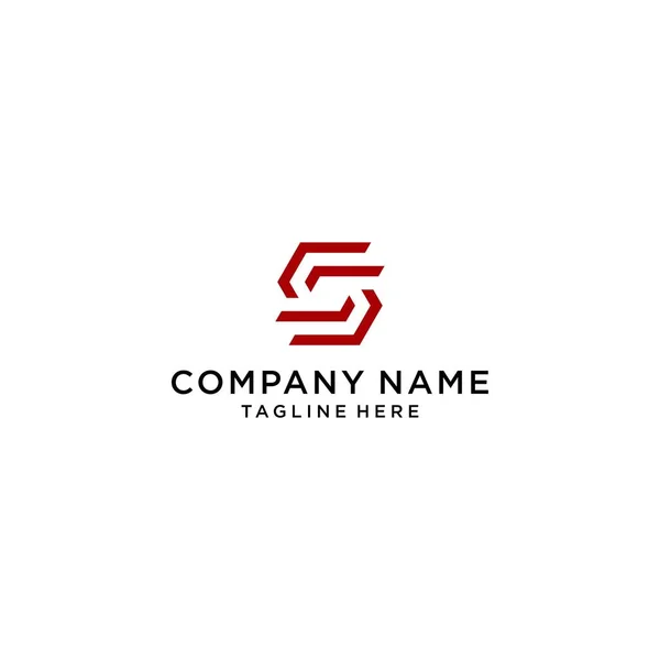 List Sześciokąt Logo Logo Design Element Ilustracja Wektora — Wektor stockowy