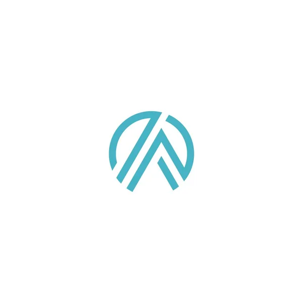 Soyut Harf Logoti Modern Logo Fikir Işareti Evrensel Amblem Vektör — Stok Vektör