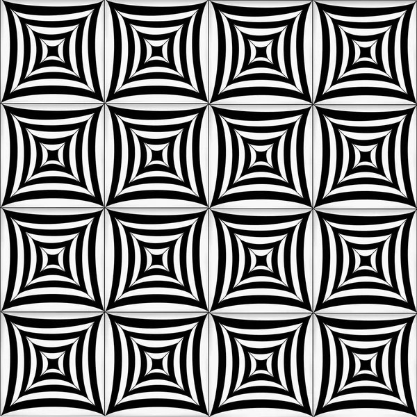 Siyah ve beyaz geometrik pürüzsüz bir desen arkaplanı. 