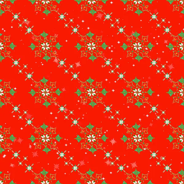 Kar taneleriyle kusursuz bir Noel deseni. Yılbaşı ve yeni yıl için yeni yıl arkaplanı. vektör illüstrasyonu