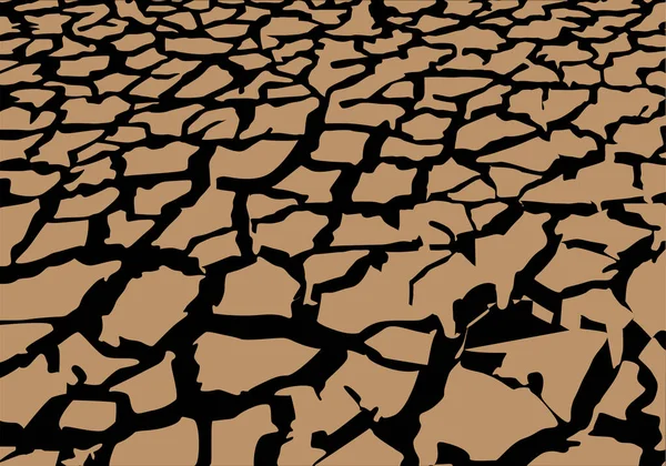 Фон Земли Страдающей Засухи — стоковый вектор