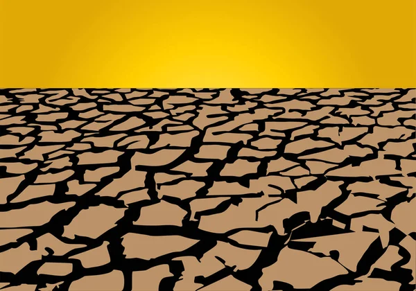 気候変動は干ばつを引き起こし — ストックベクタ