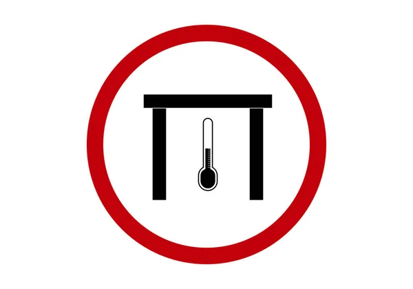 Wetterschutzschild Symbol Oder Symbol Rot Und Schwarz — Stockvektor