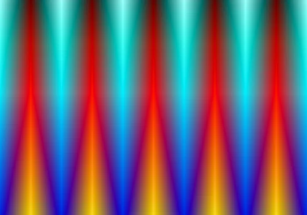以中间垂直锥形的冷暖梯度背景 彩色温度 — 图库矢量图片