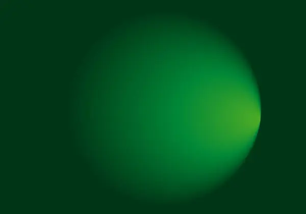 弧形的黑色绿色渐变背景 右边有光 隧道尽头的灯 — 图库矢量图片