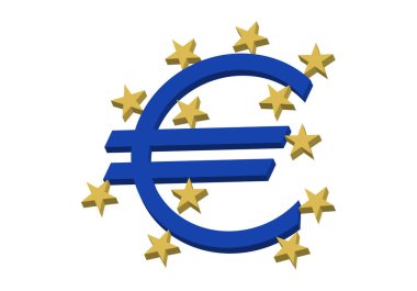 ECB yıldızlı Avro simgesi