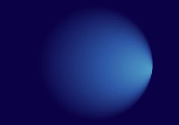 Radiaal Zwart Blauw Verloop Achtergrond Met Licht Aan Rechterkant Licht — Stockvector