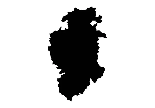 Mappa Della Mappa Burgos Castilla Len Spagna — Vettoriale Stock