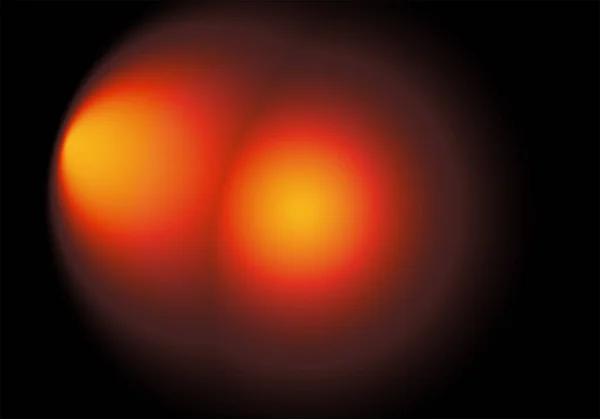 Hintergrund Kreisförmiger Lichter Gelben Roten Und Orangefarbenen Tönen Auf Schwarzem — Stockfoto