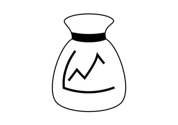 Икона Черном Мазке Дивидендов Выгод Инвестирования Фондовый Рынок Инвестирование Фондовый — стоковый вектор