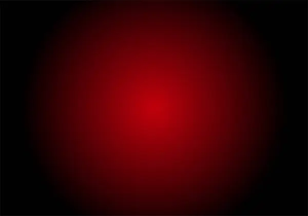 Negru Roșu Gradient Radial Fundal Minge Roşie Lumina Roșie — Vector de stoc
