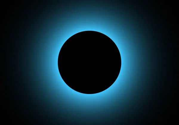 Éclipse Lunaire Bleue Bague Dégradée Bleue — Image vectorielle
