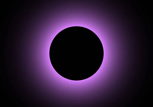Purpurowe Zaćmienie Księżyca Gradientowy Fioletowy Pierścień — Wektor stockowy