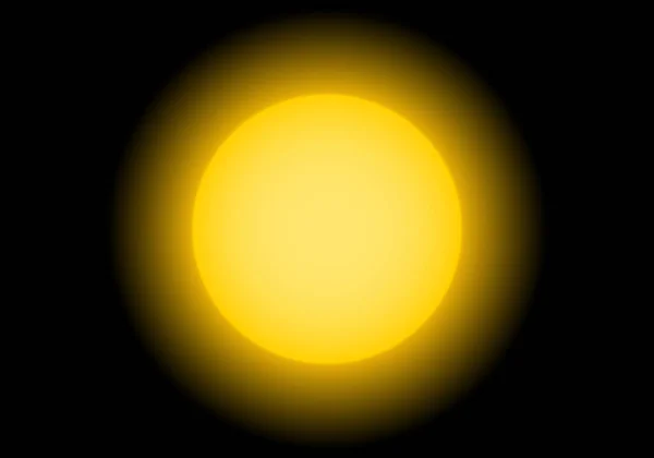Fundo Solar Amarelo Preto Calor Erupção Solar — Vetor de Stock