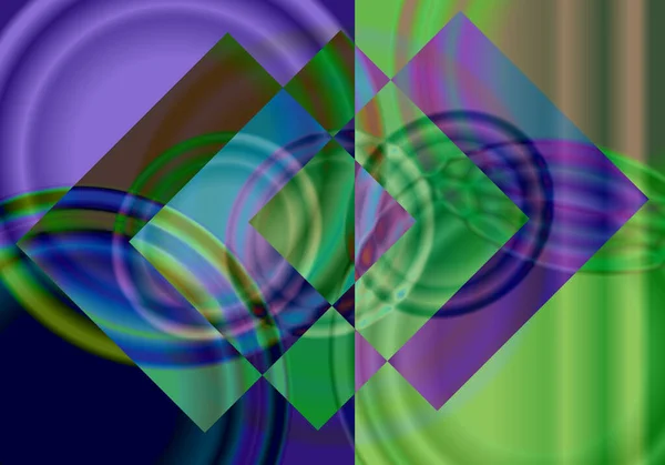 Абстрактный Фон Фиолетовом Зеленом Фуксии Синем — стоковый вектор