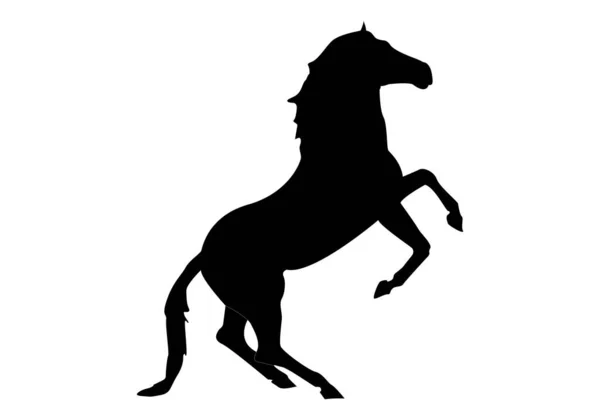 Ícone Cavalo Equitação Animais Selvagens Domésticos — Vetor de Stock