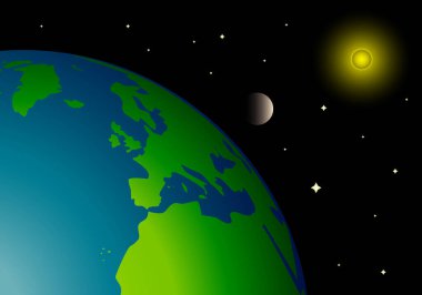 Güneş sistemi, Dünya, Ay, Güneş ve yıldızlar. Astronomi