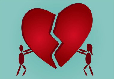 Uzlaşma için. İki erkek ve bir kadın kırık bir kalbin iki parçasını bir araya getiriyorlar. Çift barışması