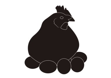 Tavuk ikonu kuluçka yumurtası. Kümes hayvanları tarifleri